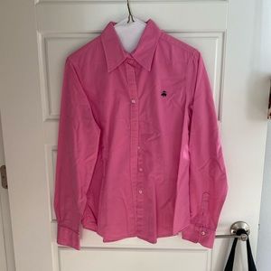 Brooks brothers size 8 women’s button down pink like new
